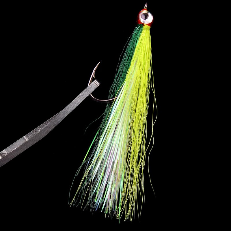 FUSIGO Clouser Minnow Fishing Flies, 10pcs Saltwater Fly Fishing Lures Hand Tied Clouser Minnow Fly Streamer Hooks for Bass Striper Flounder Saltwater Freshwater - Image 4